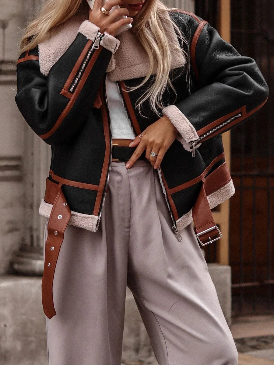 Women Patchwork Jacket